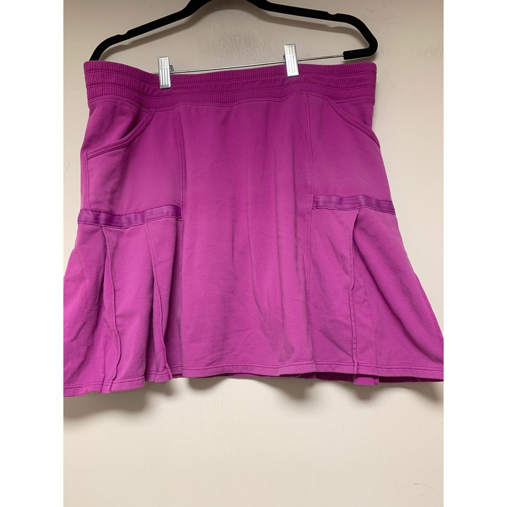 Athleta Skort Women LT Magenta Purple Excellent Pleated Athletic Pockets 10050